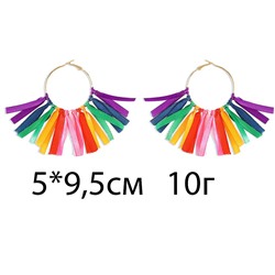 Акц -12% Серьги с замком кольцо арт. 13 1407 (id 266673)