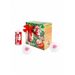 Новогодний подарочный набор косметики Happiki снежный бум, 390 г