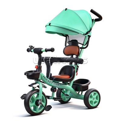 Велосипед 3-х колесный, зеленый