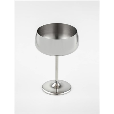 Бокал-коктейльная рюмка, 400 мл, 16×11.5 см, нержавеющая сталь, серебристый