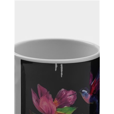 Кружка - хамелеон Доляна «Колибри», 350 мл, керамика, небольшие дефекты