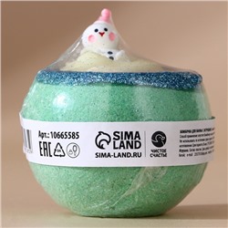 Бомбочка для ванны с игрушкой «Снеговик», 130 г, Чистое счастье