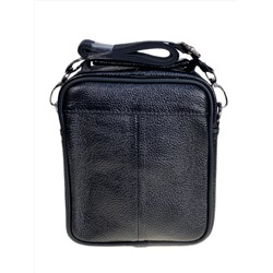 Сумка мужская из натуральной кожи, цвет черный