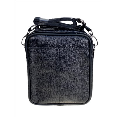 Сумка мужская из натуральной кожи, цвет черный
