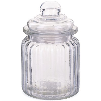 28085 Банка для сыпучих 250мл стекло LR (х48)