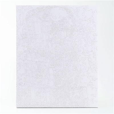 Картина по номерам на холсте с подрамником «Поцелуй» Густав Климт, 40×50 см