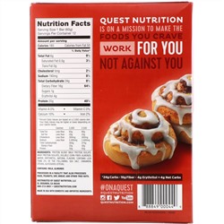 Quest Nutrition, Питательный батончик, со вкусом корицы, 12 шт., 60 г (2,12 унции) каждый