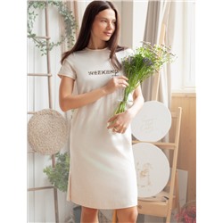 Платье из премиального хлопка с авторским принтом