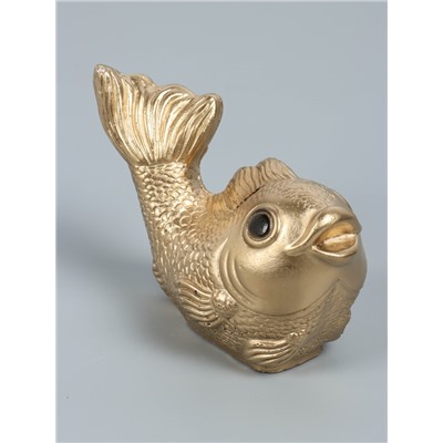 УЦЕНКА Копилка «Рыбка» золотая, 20×12×15 см