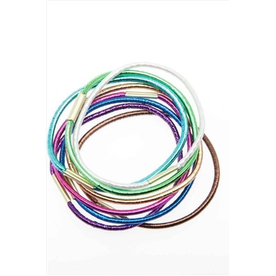 Dewal Beauty Резинки для волос миди DBR-15, разноцветный, 8 шт. KRISTALLER, 1107929