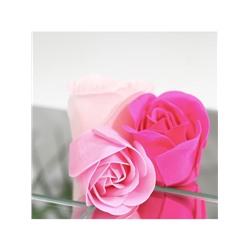 Мыльные розочки, цветные оттенки, набор 18 шт.