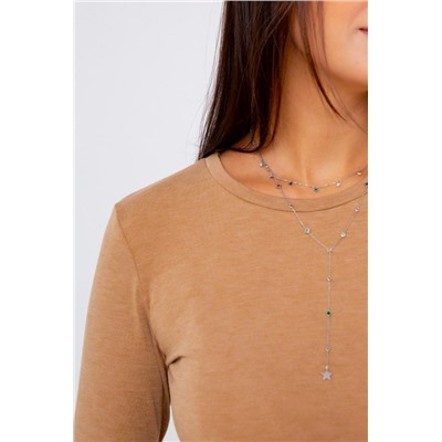 147-1CAM Джемпер трикотажный (Темно-бежевый)