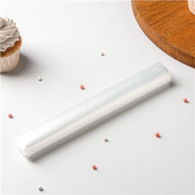 Мешок кондитерский, h=45 см, рулон 10 шт, 45×23 см, прозрачный