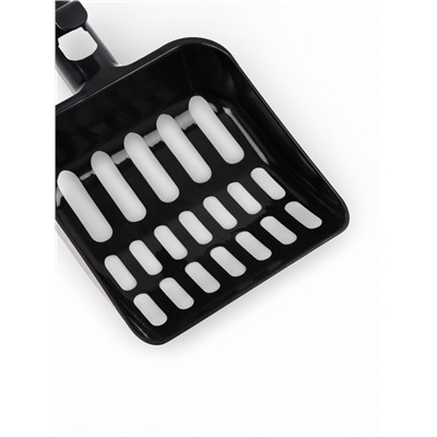 Туалет, 36×28×14 см, с боковым входом, бортами и совком, коричневый