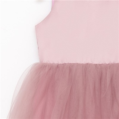 Платье для девочки MINAKU: PartyDress, рост 104-110 см, цвет пыльной розы