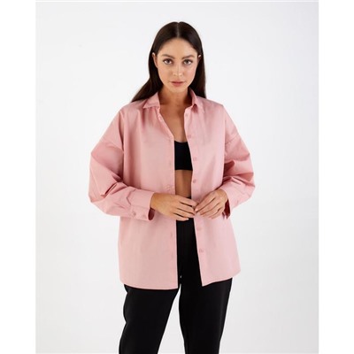 Рубашка женская MIST: Classic Collection, размер 48, розовая