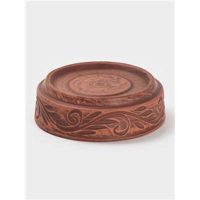 Форма для запекания «Вьюнок‎»,‎ 300 мл., 12×4 см, красная глина