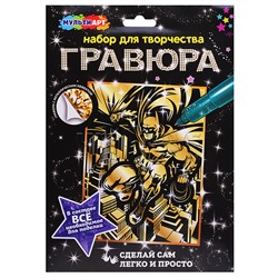 Гравюра золото 18*24см "Бэтмен"