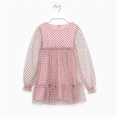 Платье сетка KAFTAN, размер 36 (134-140 см), розовый