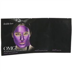 Double Dare, OMG!, Platinum Purple Facial Mask Kit, 1 Kit