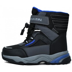 B-10264-B сер Ботинки зима для мальчиков (28-33)/8