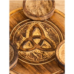 Подставка под благовония «Трикверт», 16.5 см, дерево