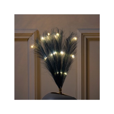 Ветка светодиодная лазурная, 56 см, 15 LED, батарейки ААх2 (не в комплекте), свечение теплое белое