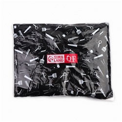 Пеньюар парикмахерский, с окном, чёрный