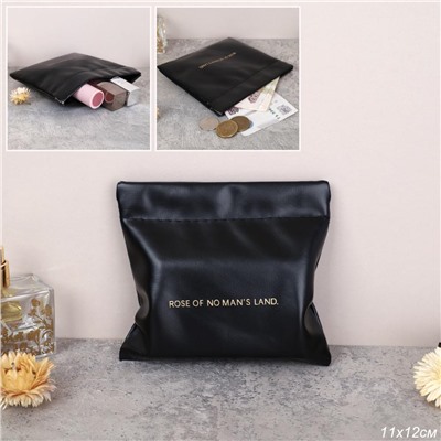 Косметичка 11х12 см черная / XN-001BL /уп 200/на магните