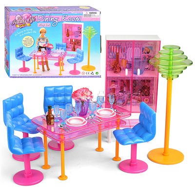 Набор мебели для кукол "Столовая" в коробке