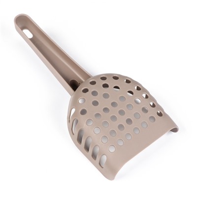 Лоток для кошек с бортом, сеткой и совком «Космо» 51.9×37.8×21.3 см, коричневый