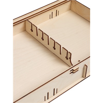 Коробка для набора барбекю, 74×23×5 см, деревянная, прямоугольная