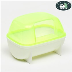 Туалет-домик для грызунов малый, 10×7×6.8 см, жёлтый