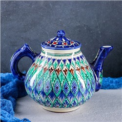 Чайник заварочный Риштанская Керамика, 1.6 л, синий