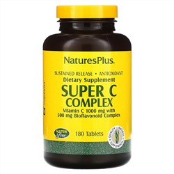 Nature's Plus, супер-комплекс с витамином С, 180 таблеток