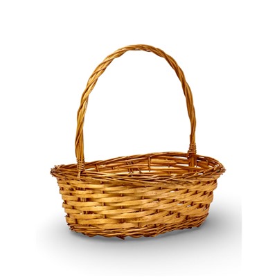 Корзина плетёная для хранения Garden, ива, овальная, цвет натуральный, набор 3 шт.