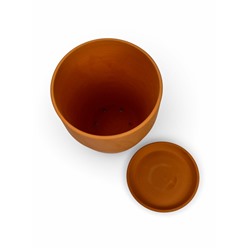 Горшок для цветов «Терра №6», керамический, с поддоном, 10.2 л, терракот