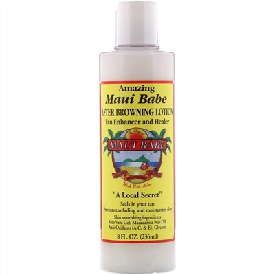 Maui Babe, After Browning Lotion, лосьон после загара для улучшения цвета загара и ухода за кожей, 236 мл