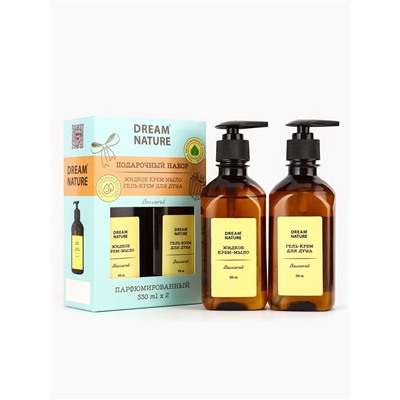 Подарочный набор женский DREAM NATURE Baccarat, жидкое крем-мыло и крем-гель для душа по 330 мл