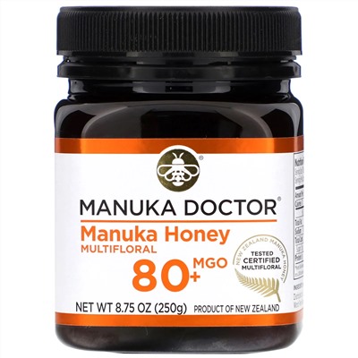 Manuka Doctor, Мед манука из разнотравья, MGO 80+, 250 г (8,75 унции)