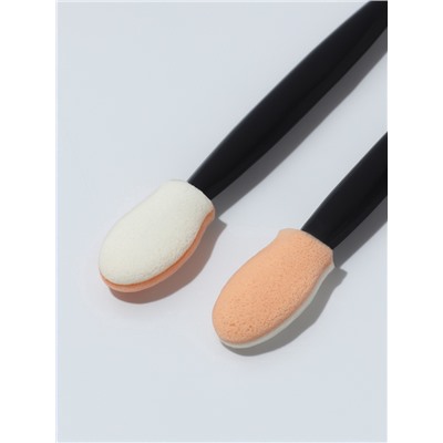 УЦЕНКА Набор аппликаторов для теней, двусторонние, 5 шт., 5 (±1) см, чёрный