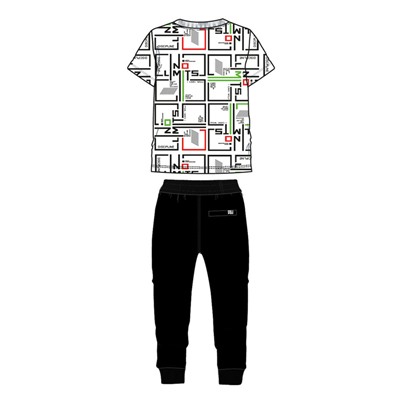 Комплект трикотажный для мальчиков: фуфайка (футболка), брюки