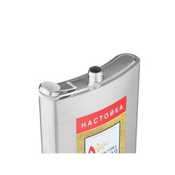 УЦЕНКА Фляжка для алкоголя "Настойка", нержавеющая сталь, подарочная, 1.92 л, 64 oz