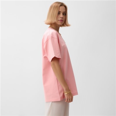 Футболка женская MINAKU, розовая, размер 42-44