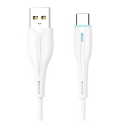 Кабель USB - Type-C SKYDOLPHIN S48T  100см 3A  (white)