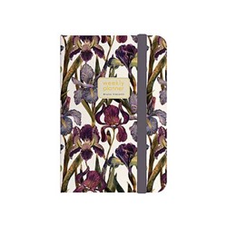 Еженедельник недатированный А5 144 стр. на резинке "FLORA. Ирисы" 3-821/01 Bruno Visconti