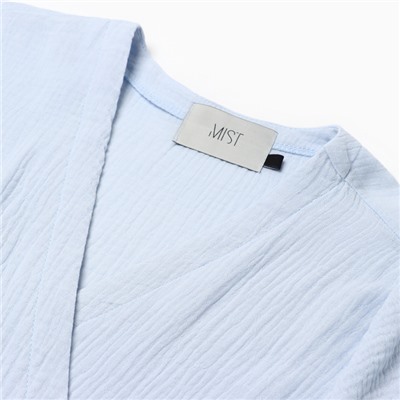 Платье на запах миди женское MIST Summer time, размер 40-42, голубое