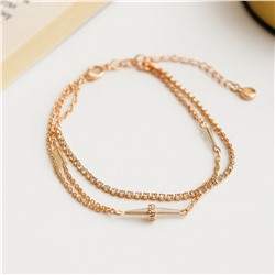 Браслет цепочка на ногу с камнями, арт.007.220