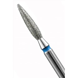 Manita Professional Фреза алмазная пламя острое удлиненное для аппаратного маникюра 866.104.243.100.023 ФАП-2.3-10С, синяя насечка, ø 2,3 мм, 5 шт. KRISTALLER, 1231184