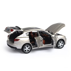 Машина металл Maserati Levante Hybrid 15,2 см, (свет-звук, откр.двери)инерц., в коробке